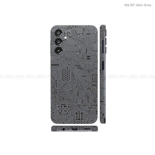 Dán Skin Galaxy A Series Vân Vi Mạch Xám | UVPT01