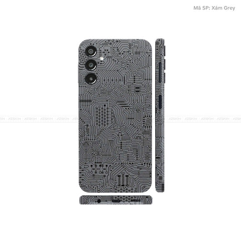 Dán Skin Galaxy A Series Vân Vi Mạch Xám | UVPT01