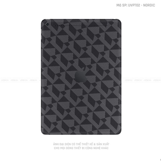 Dán Skin IPad Gen Series Vân Nordic Xám | UVPT02