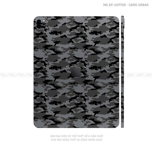 Dán Skin IPad Air Series Vân Camo Urban Xám | UVPT08