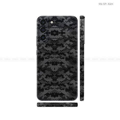 Dán Skin Galaxy S22 Series Vân Nổi Mamba Xám | UVPT05