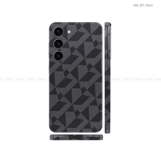 Dán Skin Galaxy S23 Series Vân Nổi Nordic Xám | UVPT02