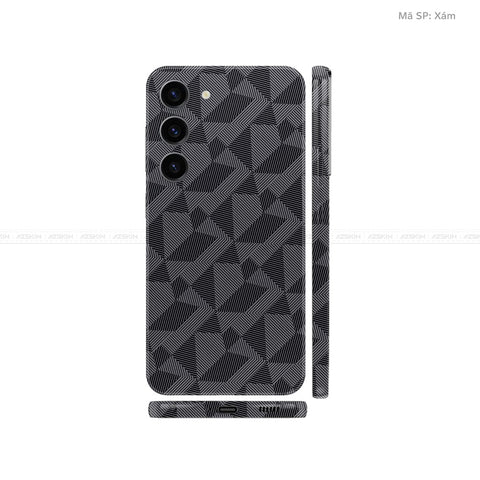 Dán Skin Galaxy S23 Series Vân Nổi Nordic Xám | UVPT02
