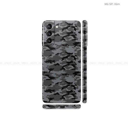Dán Skin Galaxy S21 Series Vân Camo Urban Xám | UVPT08