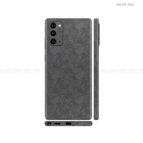 Dán Skin Galaxy Note 20 Series Vân Pattern AZ Xám | UVPT06