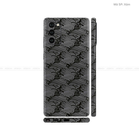 Dán Skin Galaxy Note 20 Series Vân Pattern Wave Xám | UVPT09