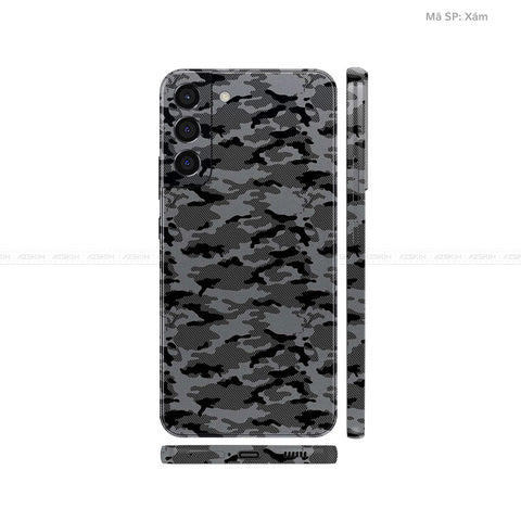 Dán Skin Galaxy S22 Series Vân Nổi Camo Urban Xám | UVPT08