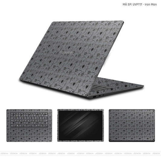 Dán Skin Laptop Huawei Vân Nổi Iron Man | UVPT17