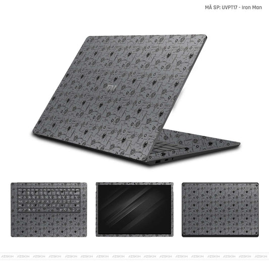 Dán Skin Laptop Xiaomi Vân Nổi Iron Man | UVPT17