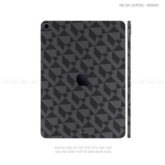 Dán Skin IPad Mini Series Vân Nổi Nordic Xám | UVPT02