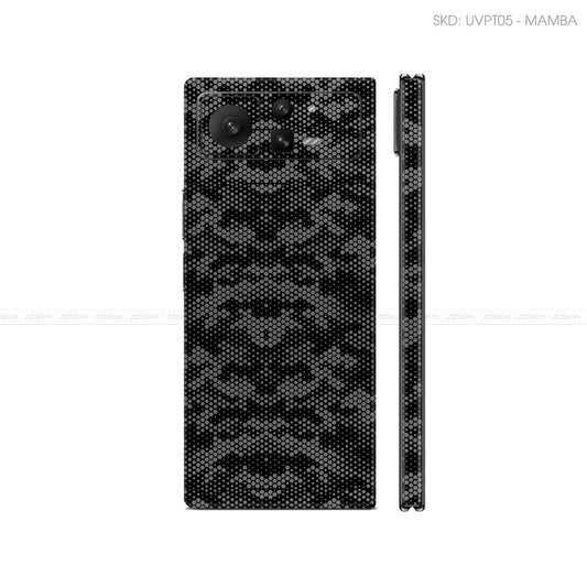Dán Skin Điện Thoại Xiaomi Mix Fold Series Vân Nổi Mamba Xám | UVPT05