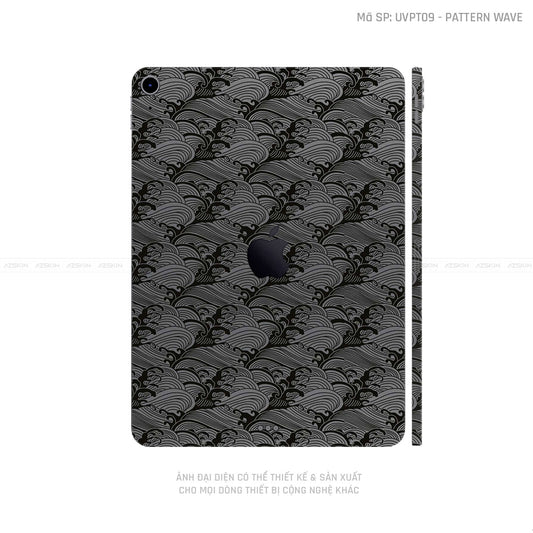 Dán Skin IPad Mini Series Vân Sóng Xám | UVPT09