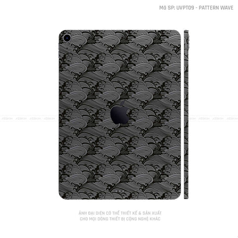 Dán Skin IPad Mini Series Vân Sóng Xám | UVPT09
