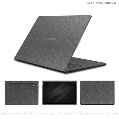 Dán Skin Laptop Gigabyte Vân Nổi Pattern AZ | UVPT06