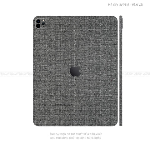 Dán Skin IPad Pro Series Vân Vải Xám | UVPT15