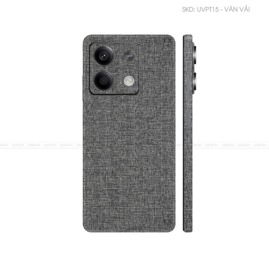 Dán Skin Điện Thoại Xiaomi Redmi 13 Series Vân Vải Xám | UVPT15