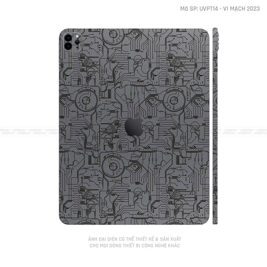 Dán Skin IPad Air Series Vân Vi Mạch 2023 Xám | UVPT14
