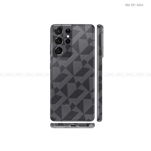 Dán Skin Galaxy S21 Series Vân Nordic Xám | UVPT02