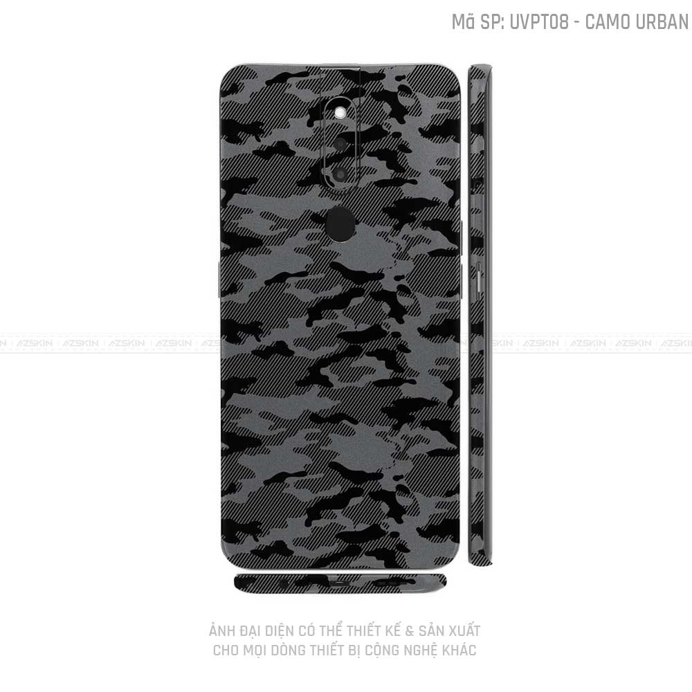 Miếng Dán Skin Điện Thoại OPPO F Series Vân Camo Urban Xám | UVPT08
