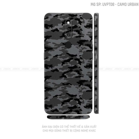 Miếng Dán Skin Điện Thoại OPPO F Series Vân Camo Urban Xám | UVPT08