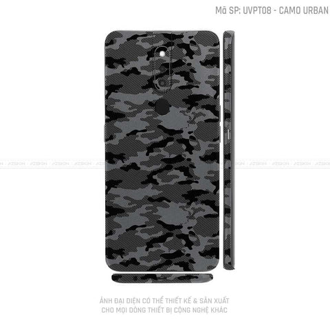 Miếng Dán Skin Điện Thoại OPPO F Series Vân Camo Urban Xám | UVPT08