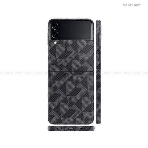 Dán Skin Galaxy Zflip3 Vân Nổi Nordic Xám | UVPT02