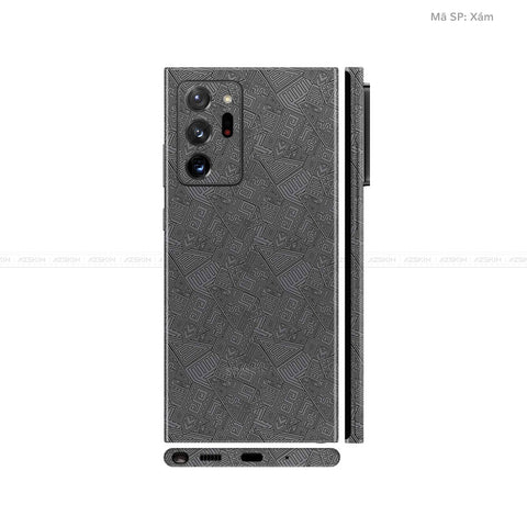 Dán Skin Galaxy Note 20 Series Vân Pattern AZ Xám | UVPT06