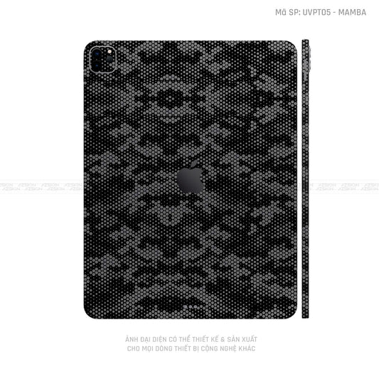 Dán Skin IPad Pro Series Vân Mamba Xám | UVPT05