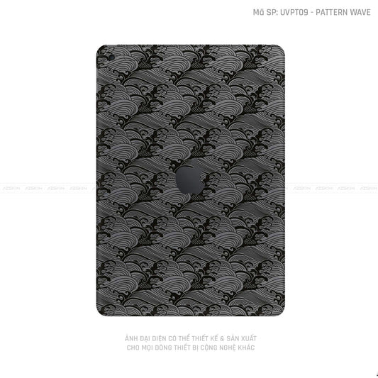 Dán Skin IPad Gen Series Vân Pattern AZ Xám | UVPT09