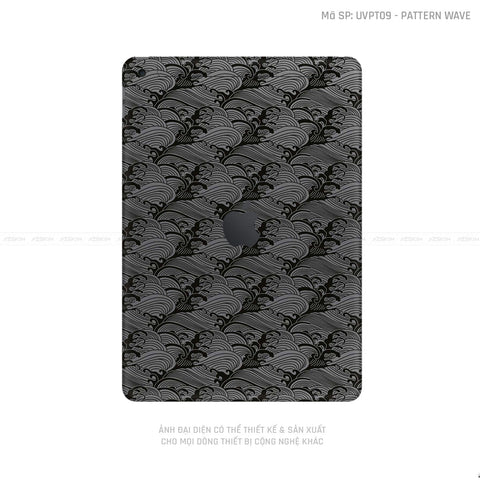 Dán Skin IPad Gen Series Vân Pattern AZ Xám | UVPT09