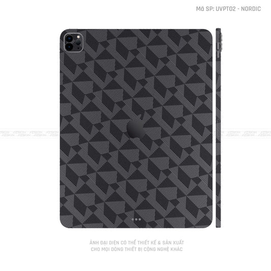 Dán Skin IPad Air Series Vân Nordic Xám | UVPT02