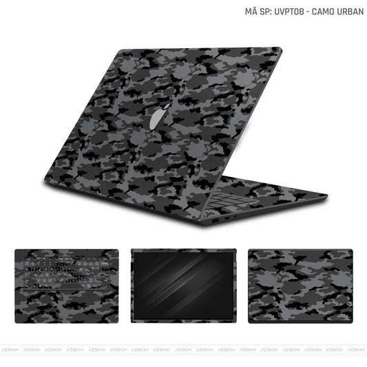 Dán Skin Macbook Vân Nổi Camo Urban Xám | UVPT08