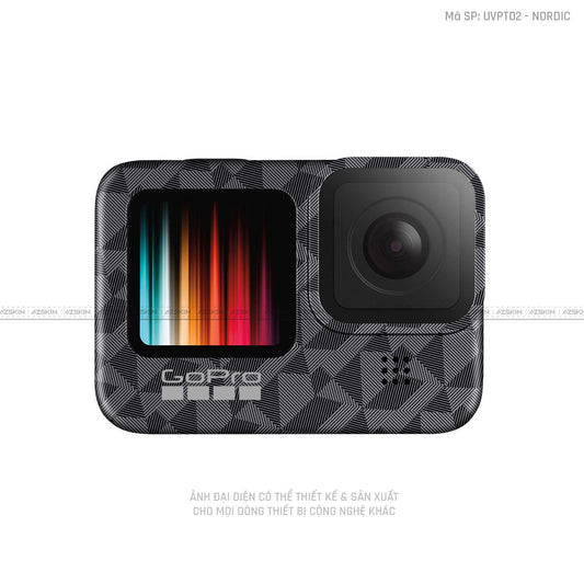 Dán Skin Máy Quay Gopro Vân Nổi Nordic | UVPT02