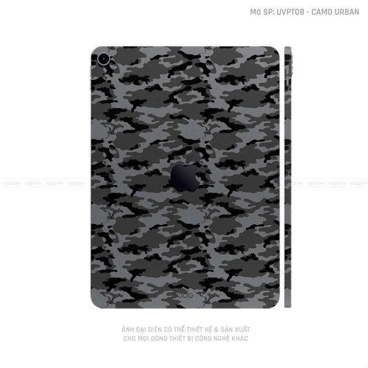 Dán Skin IPad Mini Series Vân Camo Urban Xám | UVPT08