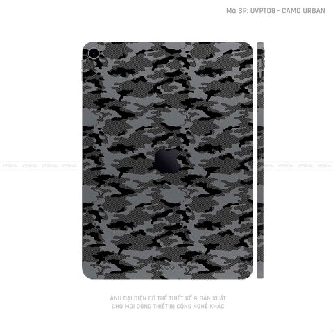 Dán Skin IPad Mini Series Vân Camo Urban Xám | UVPT08