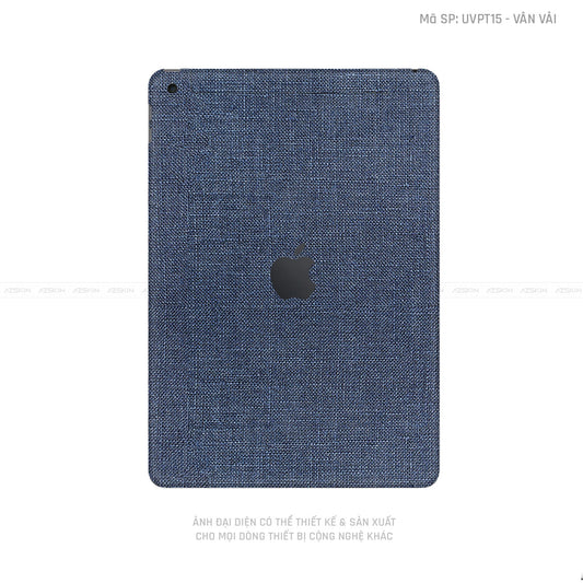 Dán Skin IPad Gen Series Vân Vải Xanh Blue | UVPT15