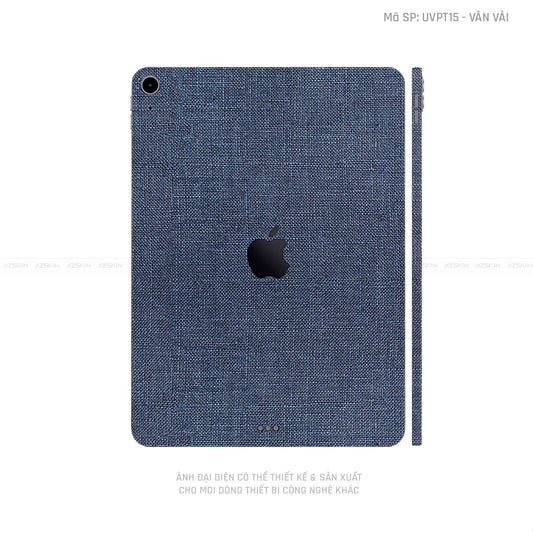 Dán Skin IPad Mini Series Vân Vải Xanh Blue | UVPT15