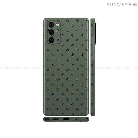 Dán Skin Galaxy Note 20 Series Vân ICON Xanh | UVPT04