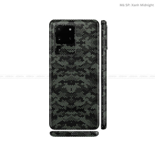 Dán Skin Galaxy S20 Series Vân Mamba Xanh | UVPT05