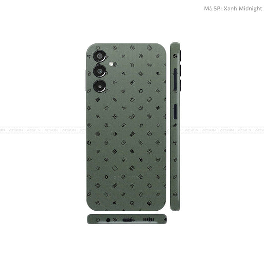 Dán Skin Galaxy A Series Vân ICON Xanh | UVPT04