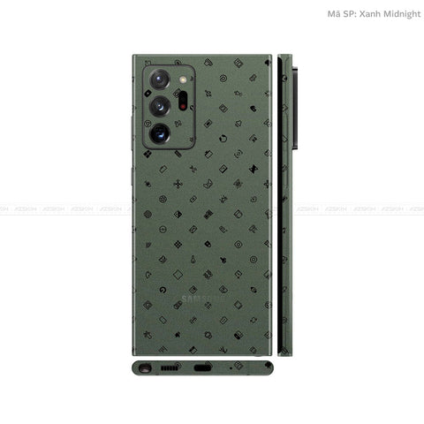 Dán Skin Galaxy Note 20 Series Vân ICON Xanh | UVPT04