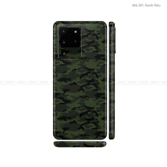 Dán Skin Galaxy S20 Series Vân Camo Urban Xanh Rêu | UVPT08