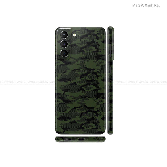Dán Skin Galaxy S21 Series Vân Camo Urban Xanh Rêu | UVPT08