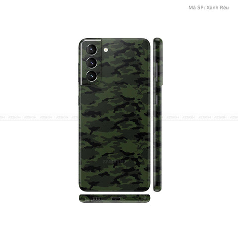 Dán Skin Galaxy S21 Series Vân Camo Urban Xanh Rêu | UVPT08