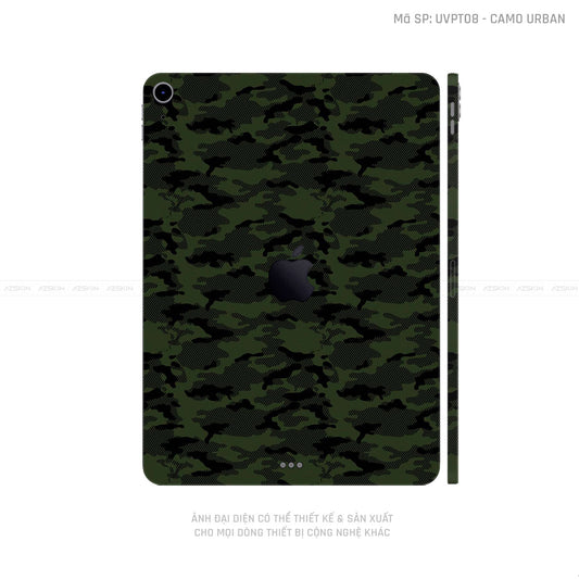 Dán Skin IPad Mini Series Vân Camo Urban Xanh | UVPT08