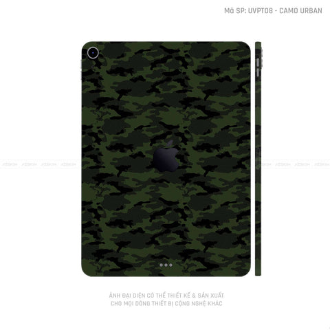 Dán Skin IPad Mini Series Vân Camo Urban Xanh | UVPT08
