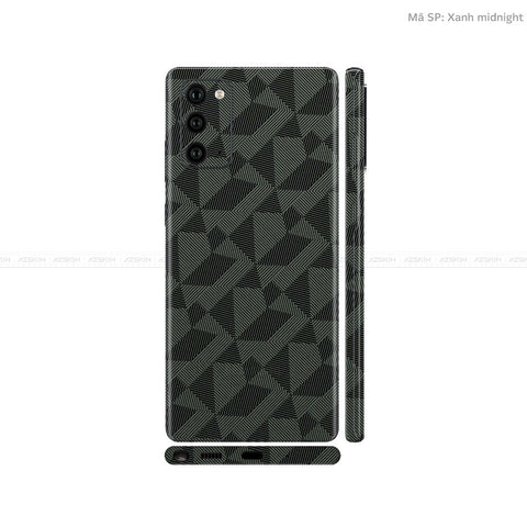 Dán Skin Galaxy Note 20 Series Vân Nordic Xanh | UVPT02