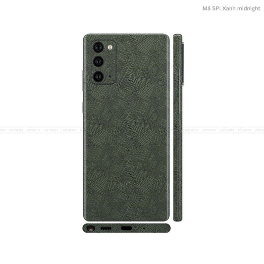 Dán Skin Galaxy Note 20 Series Vân Pattern AZ Xanh | UVPT06