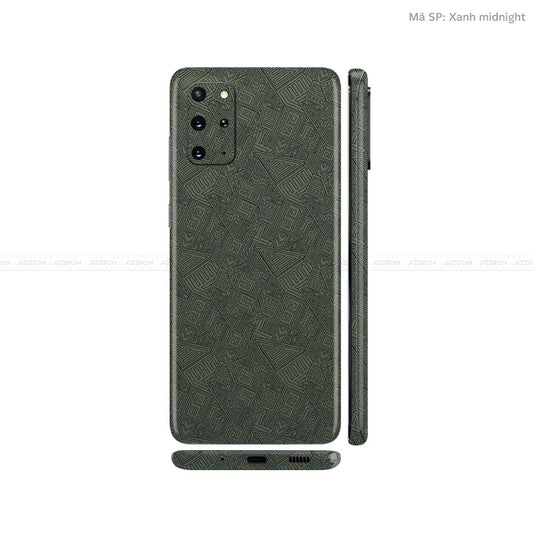 Dán Skin Galaxy S20 Series Vân Pattern AZ Xanh | UVPT06