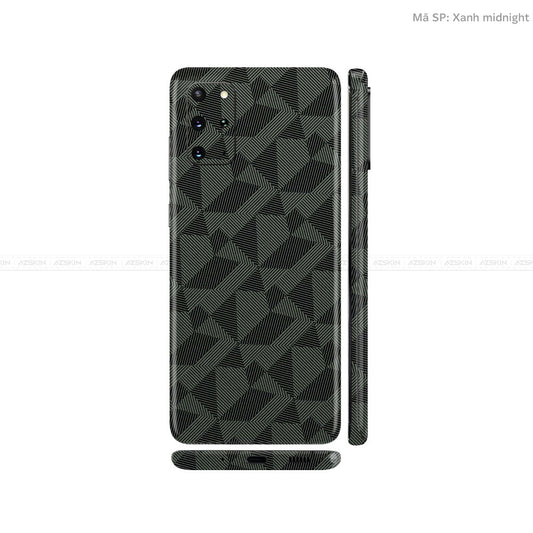 Dán Skin Galaxy S20 Series Vân Nordic Xanh Midnight | UVPT02